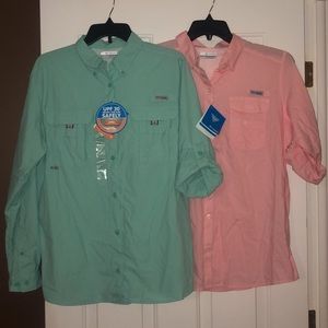 Pair of Columbia PFG long sleeve shirts